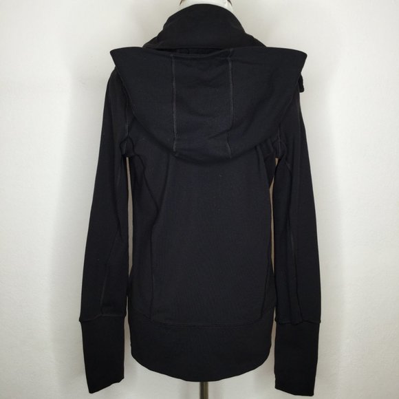Lululemon Black  hoodie Jacket sz 4 - Picture 4 of 6
